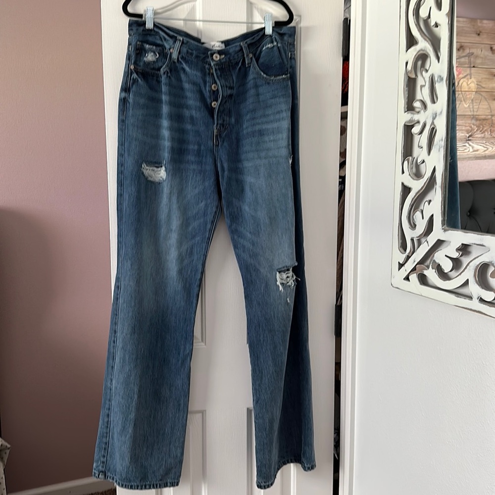 Wide leg jeans